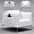 Elegant Regia Armchair by Natuzzi 3D model small image 1