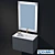 Duravit L-cube Sink Stand & Mirror 3D model small image 1