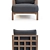 LoftDesign 3762: Stylish Wooden Armchair 3D model small image 2