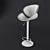 Crocus Walnut Swivel Bar Stool 3D model small image 3