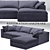 Restoration Hardware Blue Cloud Sofa 3D model small image 1