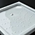 UltraSlim White Shower Plate 90x90 3D model small image 2