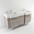 Double Sink Vanity Set 3D model small image 1