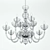 Elegant Italian Chandelier: ST-LUCE MANIC SL165.103.12 3D model small image 1