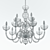 Elegant Italian Chandelier: ST-LUCE MANIC SL165.103.12 3D model small image 2