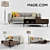 Textured Two-Tone Dulcie Sofa- MADE 3D model small image 1