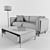 Textured Two-Tone Dulcie Sofa- MADE 3D model small image 2