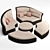 Sleek Bishan Accent Chair 3D model small image 2