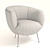 Modern Wolf Souffle Chair - Elegant and Stylish 3D model small image 2