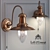 Modern Bronze Metal and Glass Wall Sconce 3D model small image 1