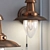 Modern Bronze Metal and Glass Wall Sconce 3D model small image 2