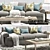 Elegant Jessie Sofa by Thomasville 3D model small image 1