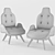 Betibù P Armchair: Comfort and Originality 3D model small image 2