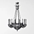 Elegant Empire Style Chandelier | 12 Lights 3D model small image 2