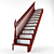 Classic Staircase: Timeless Elegance 3D model small image 1