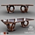 Francesco Molon Eclectica F515: Elegant & Spacious Dining Table 3D model small image 1