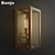 Elegant Banjo Wall Sconce 3D model small image 1