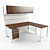 Steelcase Office Table 3D model small image 1