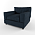 Zarco Rossi Wooden Armchair 3D model small image 2