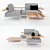 Gloster Tray Lounge Set 3D model small image 1