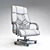 Ergonomic Office Chair OSCAR 3D model small image 3