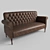 Liverpool Classic: Elegant Leather English Sofa 3D model small image 1