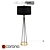 Adreanna Floor Lamp: Elegant Steel Design 3D model small image 1