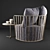 Phase Armchair: Brides Veil - Modern Comfort 3D model small image 2