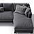 Elegant Reversi Sofa: Molteni & C 3D model small image 3