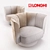 Sleek Ludwig Chair & Table 3D model small image 3