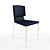 Sleek Modern Chair 3D model small image 1