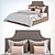 CozyDreams: King Size Bed 3D model small image 1