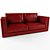 Formitalia Suitcase Leather Sofa 3D model small image 2