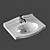 Elegant Galassia Ethos Sink + Fabio Mixer 3D model small image 1