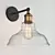 Industrial Clear Glass Wall Sconce 3D model small image 1