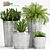 Vintage Planters Set 3D model small image 1