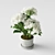 Hydrangea Delight in a Pot 3D model small image 2