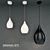 Sleek BTC Pendant Light 3D model small image 1