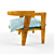 Country House Armchair: DIY with Comfort 3D model small image 3