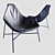 Elegant Tia Maria Armchair 3D model small image 1