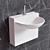 Compact Wall Mini Washbasin (Corona Render) 3D model small image 1