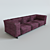 Frameless Textured Sofa 3D model small image 1