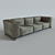 Frameless Textured Sofa 3D model small image 3