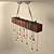 DIY Wooden Beam Chandelier 3D model small image 3