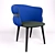 Potocco COULISSE Armchair: Sleek Design & Versatile Comfort 3D model small image 2