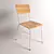 Worn School Chair 3D model small image 1
