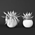 Elegant Fern Duo 3D model small image 3