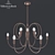 Elegant Florenz Chandelier 3D model small image 2