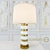 Royal White Glass Table Lamp 3D model small image 2