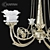 Golden Radiance Chandelier 3D model small image 2